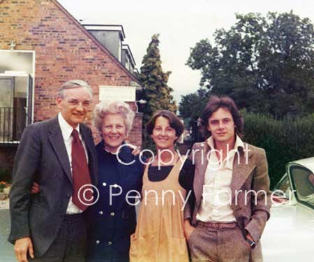 My parents with Chris and his girlfriend, Peta Frampton following Chris’s graduation ceremony from Birmingham Medical School in July 1977.